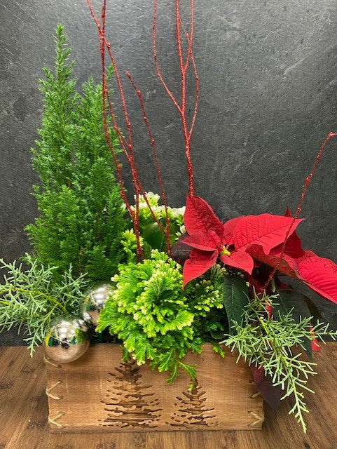 christmas indoor planter Holiday Planter | Mini Christmas Tree