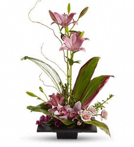 EFM124 Imagination Blooms with Cymbidium Orchids - Euro Flowers Mississauga ON