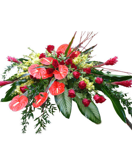 EF124 - Tropical Casket Spray - Euro Flowers Mississauga ON