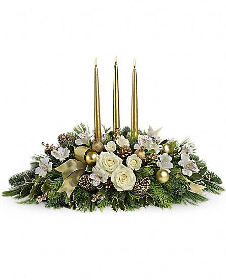 EFX112 Royal Christmas Centerpiece - Euro Flowers Mississauga ON