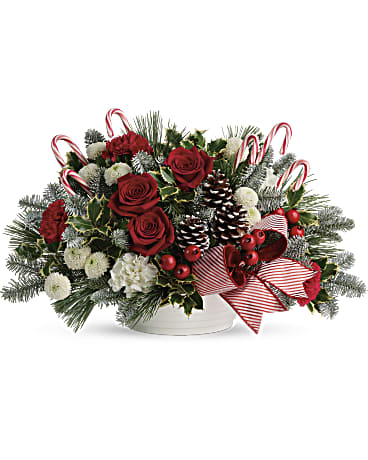 EFX143 - Jolly Candy Cane Bouquet - Euro Flowers Mississauga ON