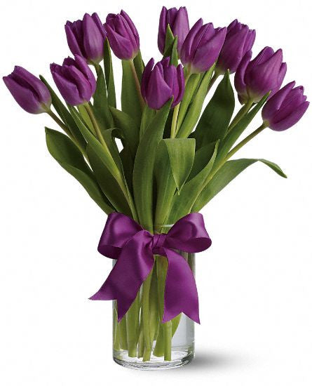 EFE115 Purple Tulips - Euro Flowers Mississauga ON