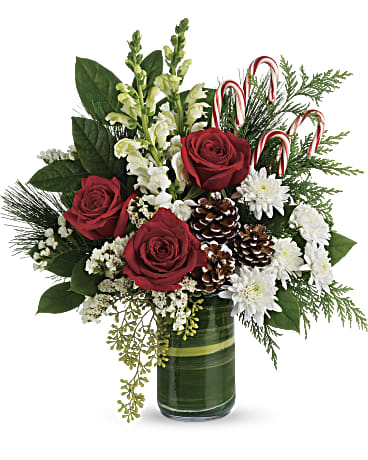 TFX145 - Festive Pines Bouquet - Euro Flowers Mississauga ON